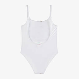 Selini Action-Girls White & Gold Glitter Star Swimsuit | Childrensalon Outlet