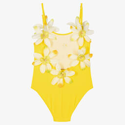 Selini Action-Желтый купальник с цветами | Childrensalon Outlet