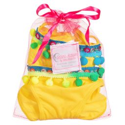 Selini Action-Girls Yellow Pom-Pom Bikini | Childrensalon Outlet