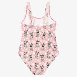 Selini Action-Pink French Bulldog Swimsuit | Childrensalon Outlet