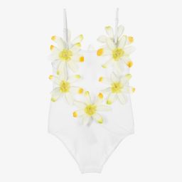 Selini Action-Белый купальник с цветами | Childrensalon Outlet