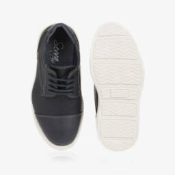 Sevva-حذاء جلد صناعي لون كحلي للأولاد | Childrensalon Outlet