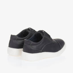 Sevva-حذاء جلد صناعي لون كحلي للأولاد | Childrensalon Outlet