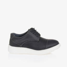 Sevva-حذاء جلد صناعي لون كحلي للأولاد | Childrensalon Outlet