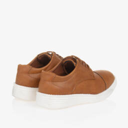 Sevva-حذاء جلد صناعي لون بني للأولاد | Childrensalon Outlet