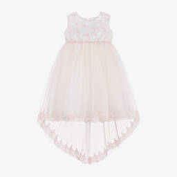 Sevva-Girls Blush Satin Tulle Gown | Childrensalon Outlet