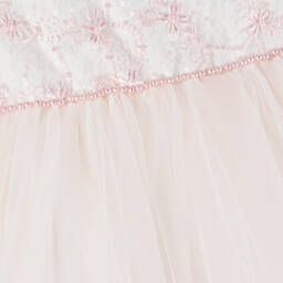 Sevva-Girls Blush Satin Tulle Gown | Childrensalon Outlet