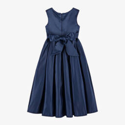 Sevva-Элегантное синее атласное платье для девочек | Childrensalon Outlet