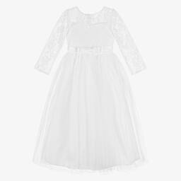Sevva-Элегантное белое кружевное платье для девочек | Childrensalon Outlet