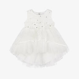 Sevva-Платье из кремового тюля для девочек | Childrensalon Outlet