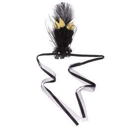 Sienna Likes To Party-Повязка на голову с пером черного цвета | Childrensalon Outlet