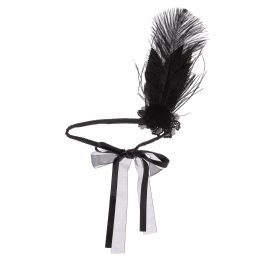 Sienna Likes To Party-Повязка на голову с пером черного цвета | Childrensalon Outlet