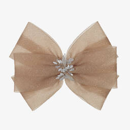 Sienna Likes To Party-Girls Bronze Hair Clip (20cm) | Childrensalon Outlet