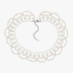 Sienna Likes To Party-Кремовое ожерелье из искусственного жемчуга для девочек | Childrensalon Outlet