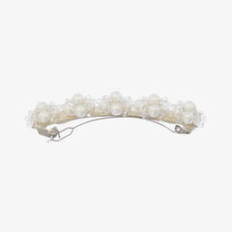 Sienna Likes To Party-Girls Pearl & Crystal Hair Clip (9cm) | Childrensalon Outlet