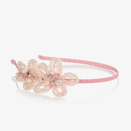 Sienna Likes To Party-Girls Pink Flower Hairband | Childrensalon Outlet