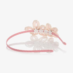 Sienna Likes To Party-Girls Pink Flower Hairband | Childrensalon Outlet