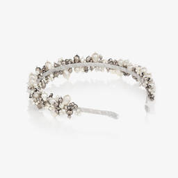 Sienna Likes To Party-طوق للشعر لون فضّي للبنات | Childrensalon Outlet