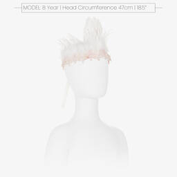 Sienna Likes To Party-Girls White Feather Crown Hairband | Childrensalon Outlet