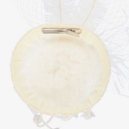 Sienna Likes To Party-قبعة لون أبيض وعاجي للبنات | Childrensalon Outlet