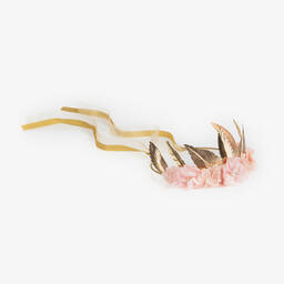 Sienna Likes To Party-Pink & Gold Garland Hairband | Childrensalon Outlet