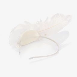 Sienna Likes To Party-White Uriel Feather Hairband | Childrensalon Outlet