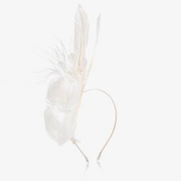 Sienna Likes To Party-White Uriel Feather Hairband | Childrensalon Outlet