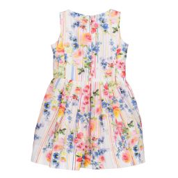Simonetta-Girls Floral Cotton Dress | Childrensalon Outlet