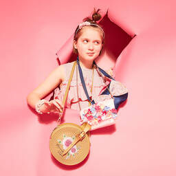 Simonetta-Girls Pink Cotton Dress | Childrensalon Outlet