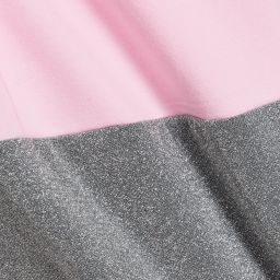 Simonetta-Girls Pink Cotton Jersey Dress | Childrensalon Outlet