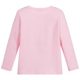 Simonetta-Girls Pink Cotton Top | Childrensalon Outlet