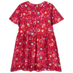 Simonetta-Girls Red Viscose Dress | Childrensalon Outlet