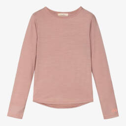 Smalls Merino-Girls Pink ZQ Merino Wool Top | Childrensalon Outlet