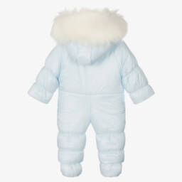 Sofija-Голубой зимний комбинезон с короной | Childrensalon Outlet