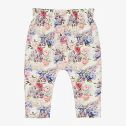 Sofija-Хлопковые брюки с цветами | Childrensalon Outlet