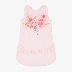 Sofija-Baby Girls Pink Floral Sleeping Bag  | Childrensalon Outlet