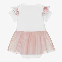 Sofija-Бело-розовое платье для малышек | Childrensalon Outlet