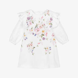 Sofija-Girls' Delicate Floral Cotton Dress | Childrensalon Outlet