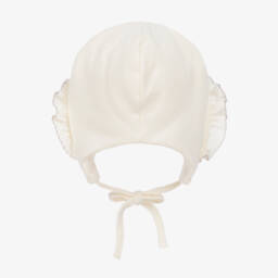 Sofija-Кремовый утепленный чепец из хлопка | Childrensalon Outlet