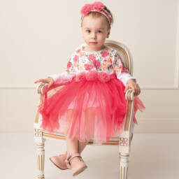 Sofija-Праздничное платье из розового тюля для девочек | Childrensalon Outlet