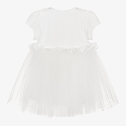 Sofija-Кремовое платье из тюля и джерси | Childrensalon Outlet