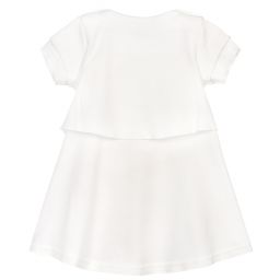 Sofija-فستان أطفال قطن جيرسي لون عاجي بطبعة ورود | Childrensalon Outlet