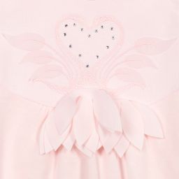 Sofija-Pink Cotton Velour Baby Dress | Childrensalon Outlet