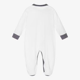 Sofija-White Cotton Space Babygrow | Childrensalon Outlet