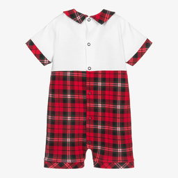 Sofija-White & Red Baby Shortie | Childrensalon Outlet