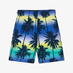 Soli Swim-Плавки-шорты синие с принтом пальм для мальчиков (UPF50+) | Childrensalon Outlet