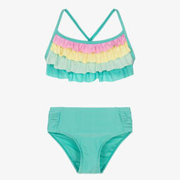 Soli Swim-Зеленое бикини с рюшами (UPF50+) | Childrensalon Outlet