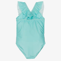 Soli Swim-Girls Blue Unicorn Swimsuit (UPF50+) | Childrensalon Outlet