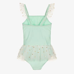 Soli Swim-Girls Green Unicorn Swimsuit (UPF50+) | Childrensalon Outlet