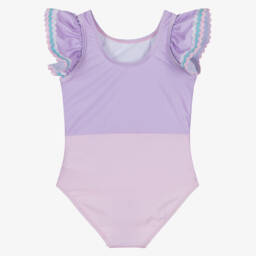Soli Swim-Girls Pink & Purple Flowers Swimsuit (UPF50+) | Childrensalon Outlet
